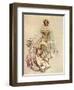 Pensive Bride, 1908-Harrison Fisher-Framed Giclee Print