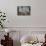 Pensive Man Reading Newspaper in Living Room-William P. Gottlieb-Mounted Photographic Print displayed on a wall