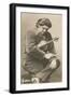 Pensive Man with Violin-null-Framed Art Print