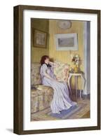 Pensive Mood-Roger Jourdain-Framed Giclee Print