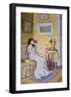 Pensive Mood-Roger Jourdain-Framed Giclee Print