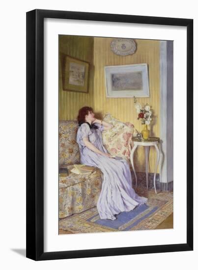 Pensive Mood-Roger Jourdain-Framed Giclee Print