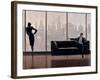 Pensive New York-Brent Lynch-Framed Art Print