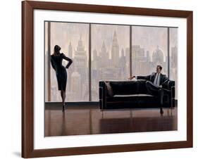 Pensive New York-Brent Lynch-Framed Art Print