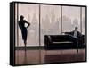 Pensive New York-Brent Lynch-Framed Stretched Canvas