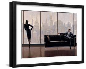 Pensive New York-Brent Lynch-Framed Art Print