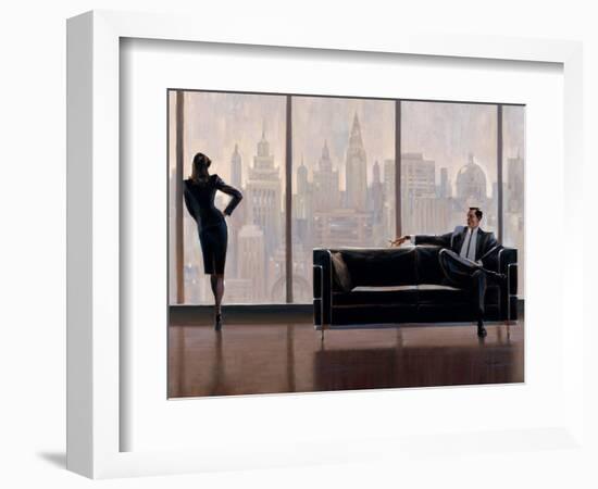 Pensive New York-Brent Lynch-Framed Art Print