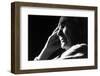 Pensive Portrait of Artist Georgia O'Keeffe-John Loengard-Framed Photographic Print