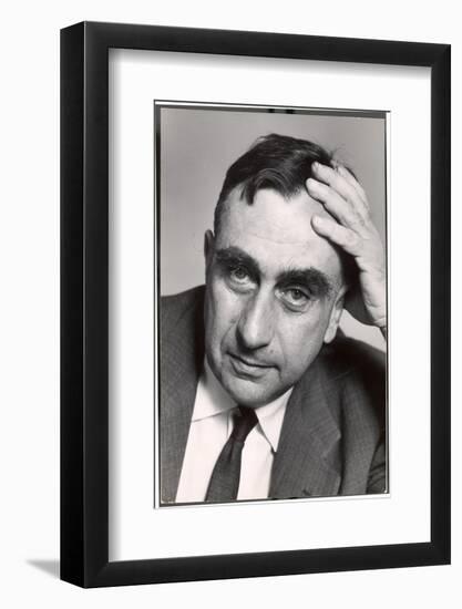 Pensive Portrait of Physicist Edward Teller-Alfred Eisenstaedt-Framed Photographic Print