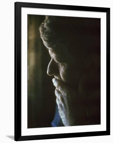 Pensive Portrait of Robert F. Kennedy-Bill Eppridge-Framed Photographic Print