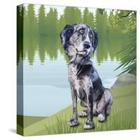 Pensive Puppy-Kim Curinga-Stretched Canvas