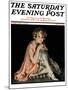 "Pensive Woman," Saturday Evening Post Cover, February 9, 1924-Pearl L. Hill-Mounted Giclee Print