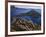 Penstemon Blooms on Cliff Overlooking Wizard Island-Steve Terrill-Framed Photographic Print