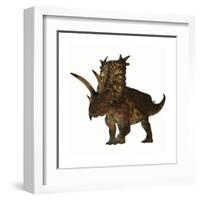 Pentaceratops, a Herbivorous Dinosaur from the Cretaceous Period-null-Framed Art Print