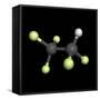 Pentafluoroethane Molecule-Friedrich Saurer-Framed Stretched Canvas