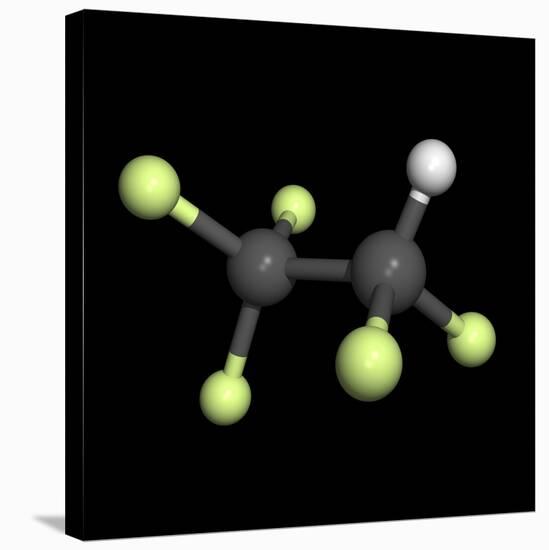 Pentafluoroethane Molecule-Friedrich Saurer-Stretched Canvas