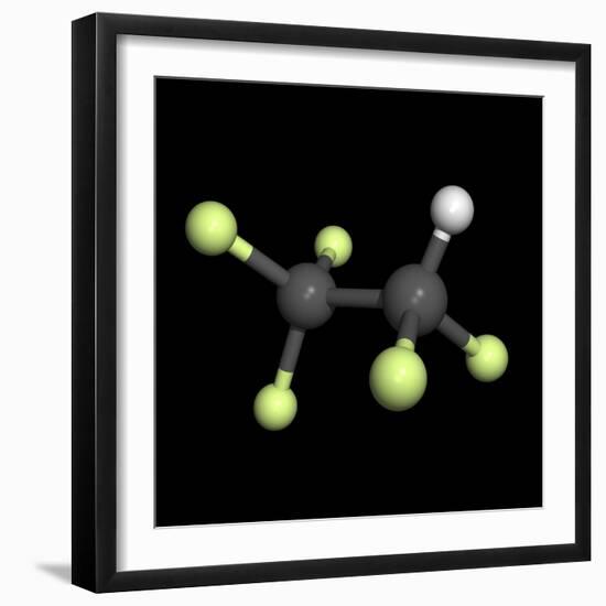 Pentafluoroethane Molecule-Friedrich Saurer-Framed Premium Photographic Print