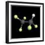 Pentafluoroethane Molecule-Friedrich Saurer-Framed Premium Photographic Print