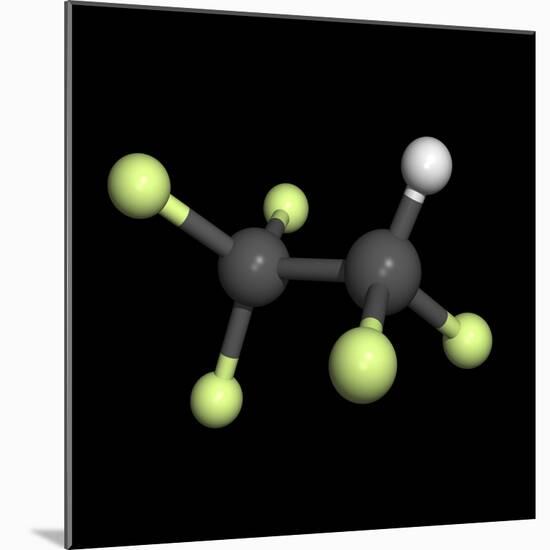 Pentafluoroethane Molecule-Friedrich Saurer-Mounted Premium Photographic Print