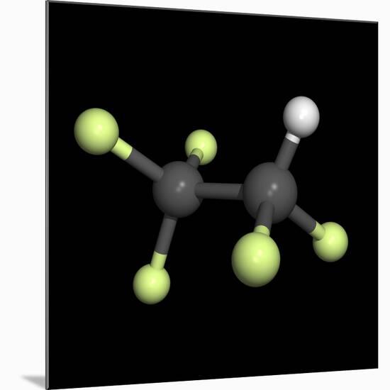 Pentafluoroethane Molecule-Friedrich Saurer-Mounted Photographic Print