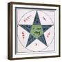 Pentagram Sigil-null-Framed Art Print