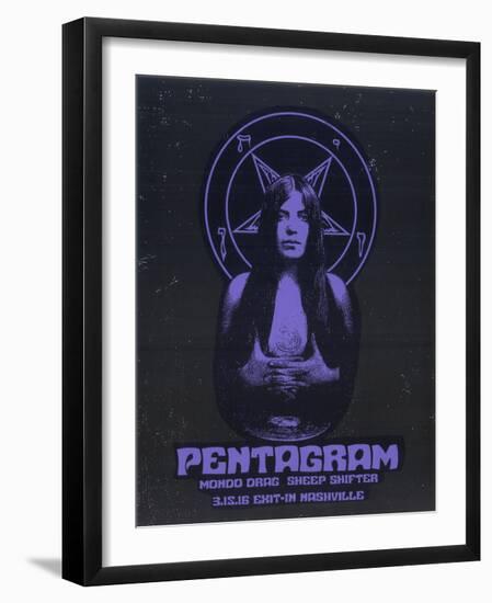 Pentagram-Print Mafia-Framed Serigraph