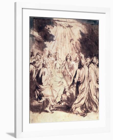 Pentecost, 1620-1-Sir Anthony Van Dyck-Framed Giclee Print