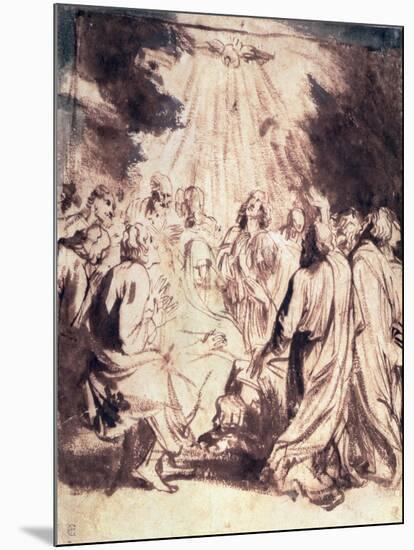 Pentecost, 1620-1-Sir Anthony Van Dyck-Mounted Giclee Print