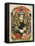 Pentecost, Altarpiece Fragment, 1437-1445-Blasco De Granen-Framed Stretched Canvas