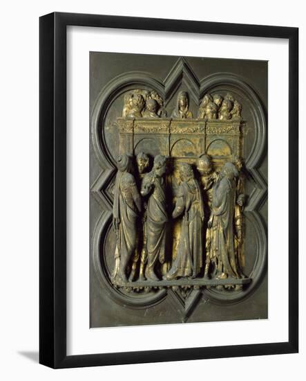 Pentecost, Bronze Panel-Lorenzo Ghiberti-Framed Giclee Print