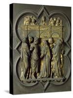 Pentecost, Bronze Panel-Lorenzo Ghiberti-Stretched Canvas