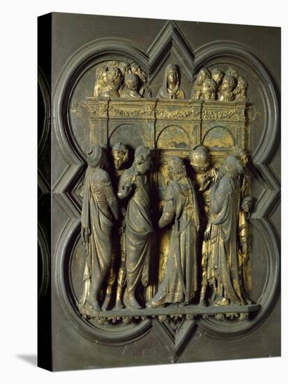 Pentecost, Bronze Panel-Lorenzo Ghiberti-Stretched Canvas