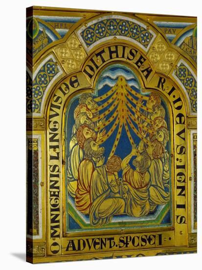 Pentecost, Enamel from the Verdun Altarpiece, 12th Century-Nicholas of Verdun-Stretched Canvas