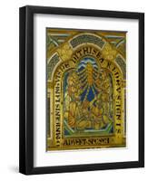 Pentecost, Enamel from the Verdun Altarpiece, 12th Century-Nicholas of Verdun-Framed Giclee Print