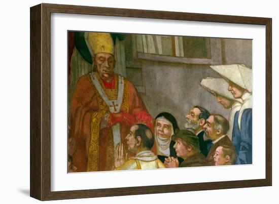 Pentecost, from the Apse of the Church, 1934-Maurice Denis-Framed Giclee Print