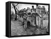 Pentecostal Zealot Harrison Mayes Standing with Religious Signs Made and Posted-Carl Mydans-Framed Stretched Canvas