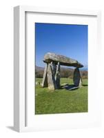 Pentre Ifan Burial Chamber, Preseli Hills, Pembrokeshire, Wales, United Kingdom, Europe-Billy Stock-Framed Photographic Print