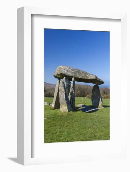 Pentre Ifan Burial Chamber, Preseli Hills, Pembrokeshire, Wales, United Kingdom, Europe-Billy Stock-Framed Photographic Print