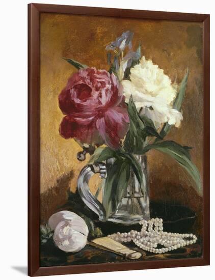 Peonies, 1862-Edouard Manet-Framed Giclee Print