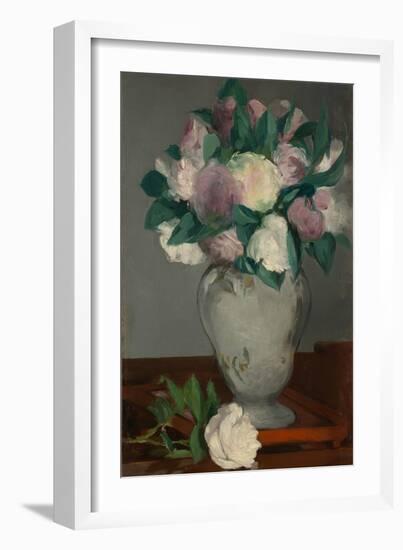 Peonies, 1864-65-Edouard Manet-Framed Giclee Print