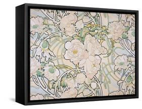 Peonies, 1897-Alphonse Mucha-Framed Stretched Canvas