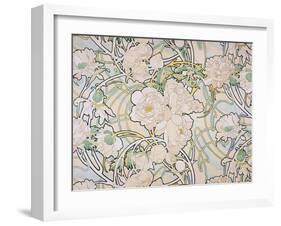 Peonies, 1897-Alphonse Mucha-Framed Giclee Print