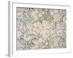 Peonies, 1897-Alphonse Mucha-Framed Giclee Print