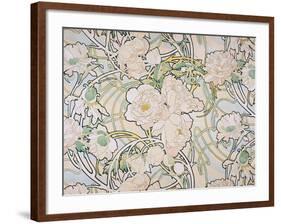 Peonies, 1897-Alphonse Mucha-Framed Giclee Print