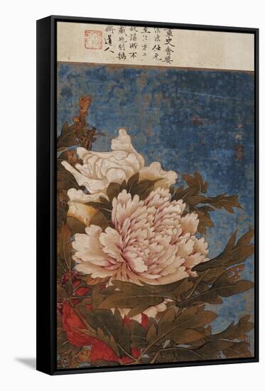 Peonies, Active Mid-14th Century-Shi Gang-Framed Stretched Canvas