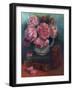 Peonies and Books,  oil on canvas-Lee Campbell-Framed Giclee Print