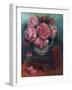 Peonies and Books,  oil on canvas-Lee Campbell-Framed Giclee Print