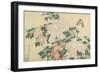 Peonies and Butterfly, C. 1830-1831-Katsushika Hokusai-Framed Giclee Print