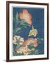 Peonies and Canary, C. 1833-Katsushika Hokusai-Framed Giclee Print