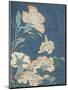 Peonies and Canary-Katsushika Hokusai-Mounted Art Print
